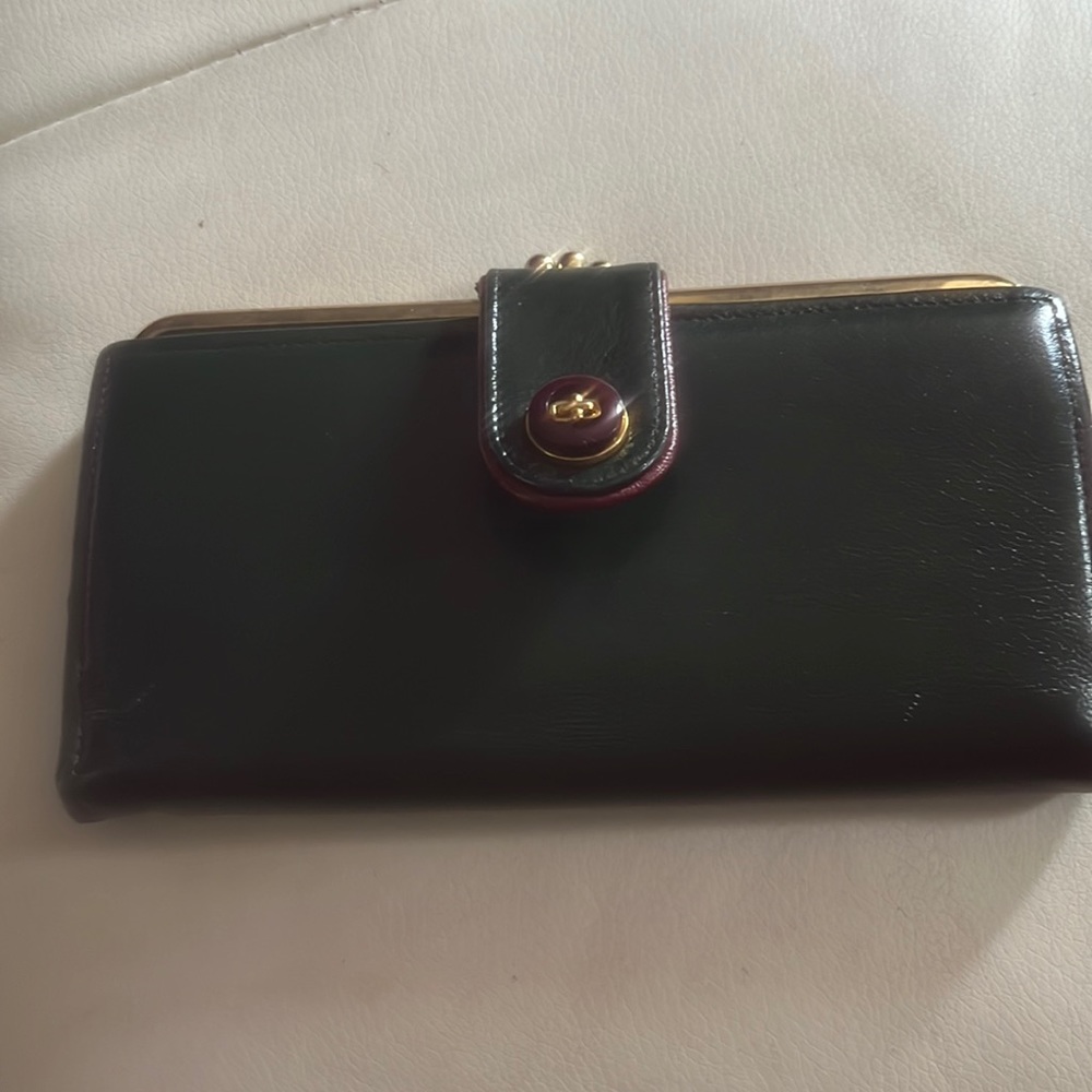 vintage leather Baronet wallet